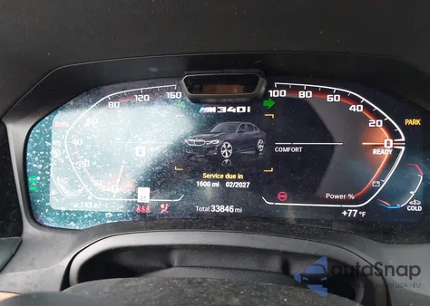 2022 BMW 3 Series M340I from USA, damaged, VIN 3MW5U7J03N8C70092